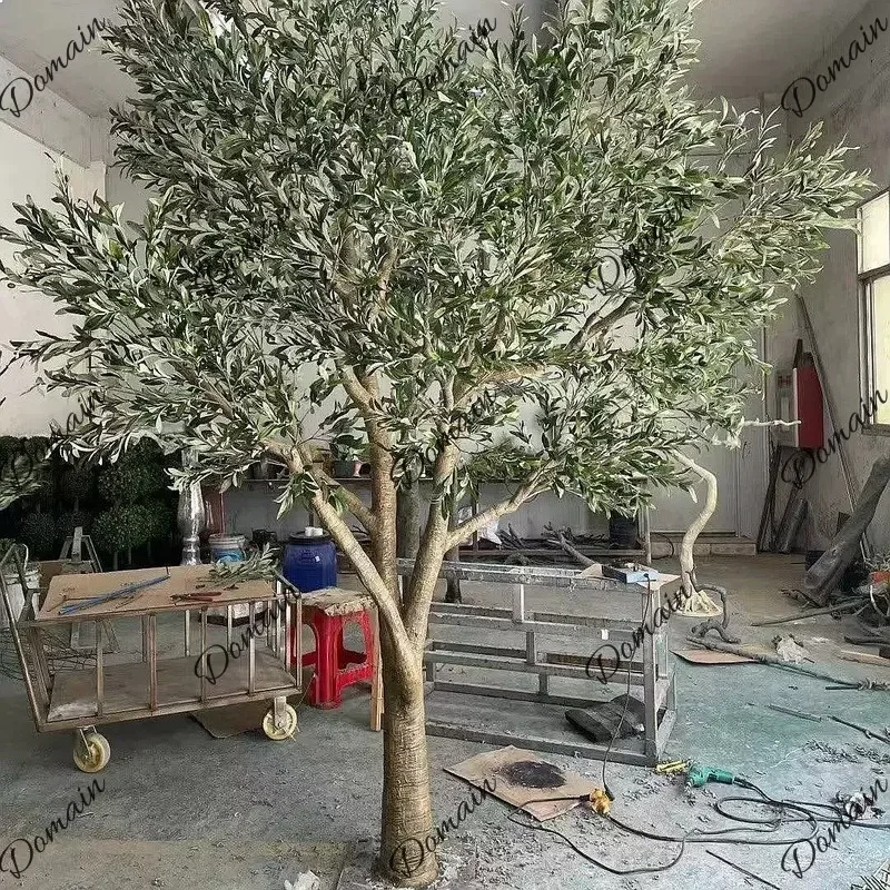 Vc Realistic Faux Olive Tree Tall Floor Artificial Plant For Indoor Outdoor Decor Window Display Nordic