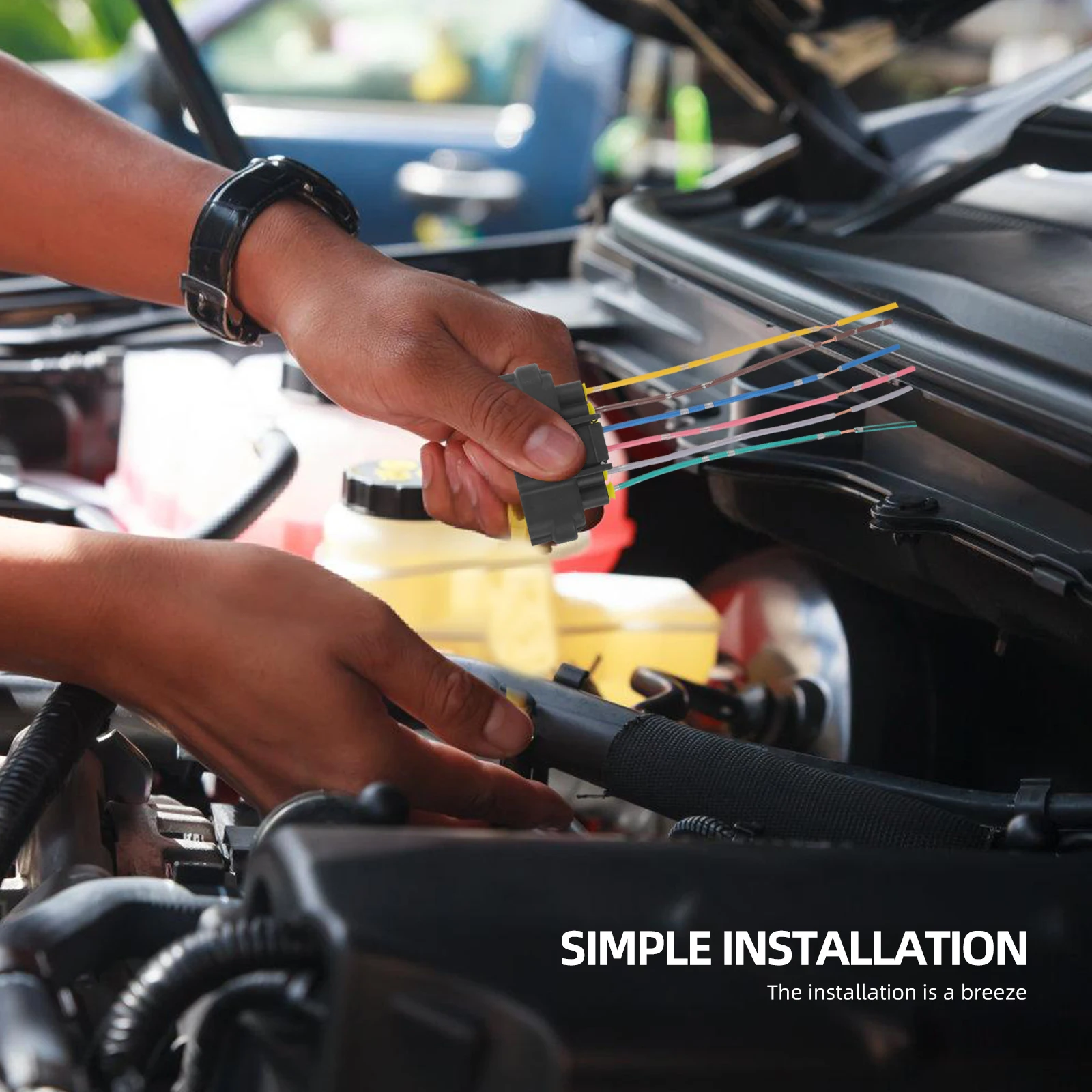 

Ignition Connector Plug Replace Sturdy Coil Wire Harness Kit Automotive Supplies Car Ignition Coil Connector Plug Wire Harness