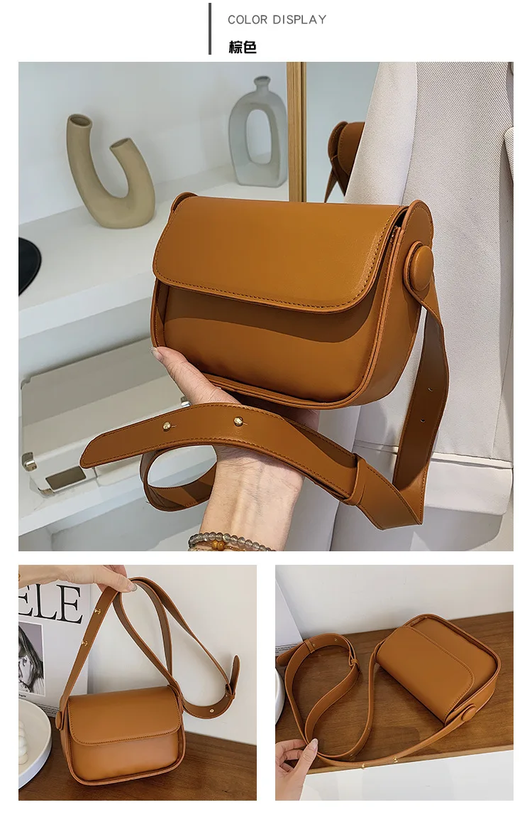 Women's Large Capacity Square Shoulder Bag Hot Sale Of The Season New Style Versatile Retro Underarm Bag Business Commuting P...