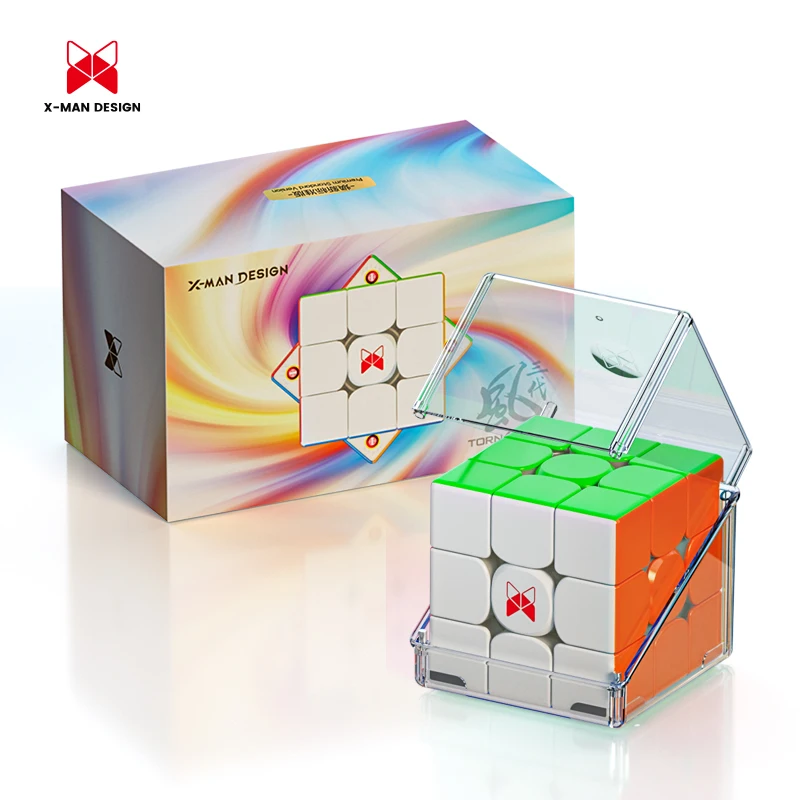 QiYi XMD Tornado V3 Premium X-Man 3x3 Flagship Version Magnetic Magic Speed Cube QiYi XMD Tornado V3 Pioneer UV Puzzle Toys