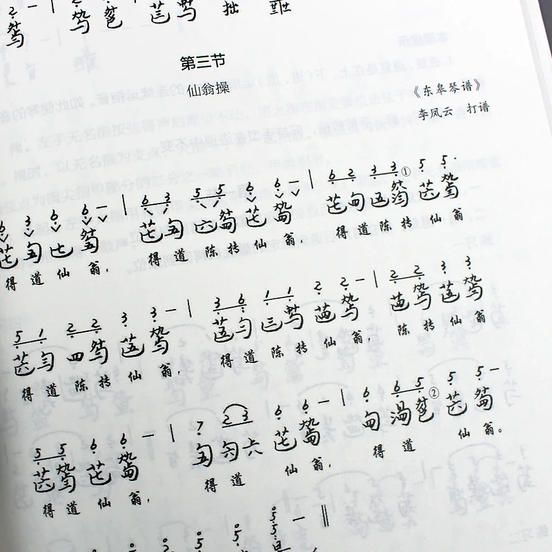 Guqin Master Textbook Tutorials 30 Lessons with DVD by Li Fengyun The School Recommends Professional Beginners Learning Book