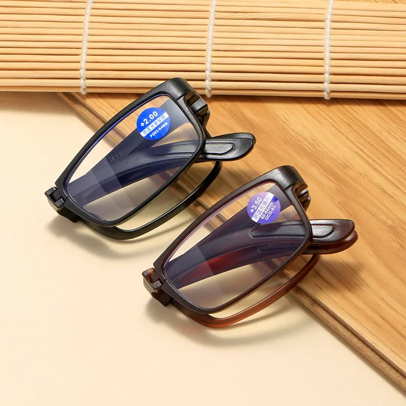 Blaulichtblockierende, faltbare Lesebrille mit Box, für Damen und Herren, tragbare TR90-Brille, Weitsichtbrille +1,0 +1,5 +2,0 +2,5 +4,0 – Detail 7