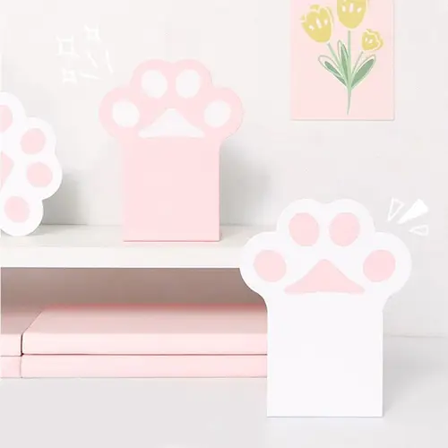 Kawaii 한국 학교 책상 보관함, 사무용품, 학생 문구 책장, L 모양 책 스탠드, 탄창 거치대 고양이 북엔드  Best5