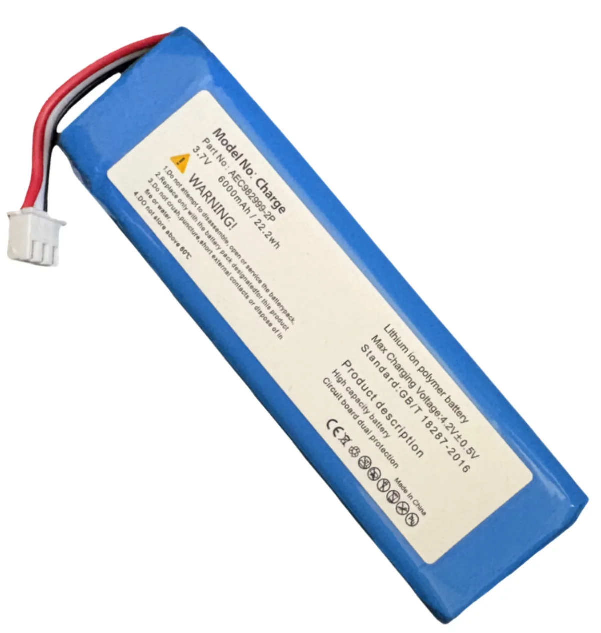 Original Premium 6000mAh Replacement Battery  For JBL Charge 1  Li-Polymer Battery With Overcharge Protection