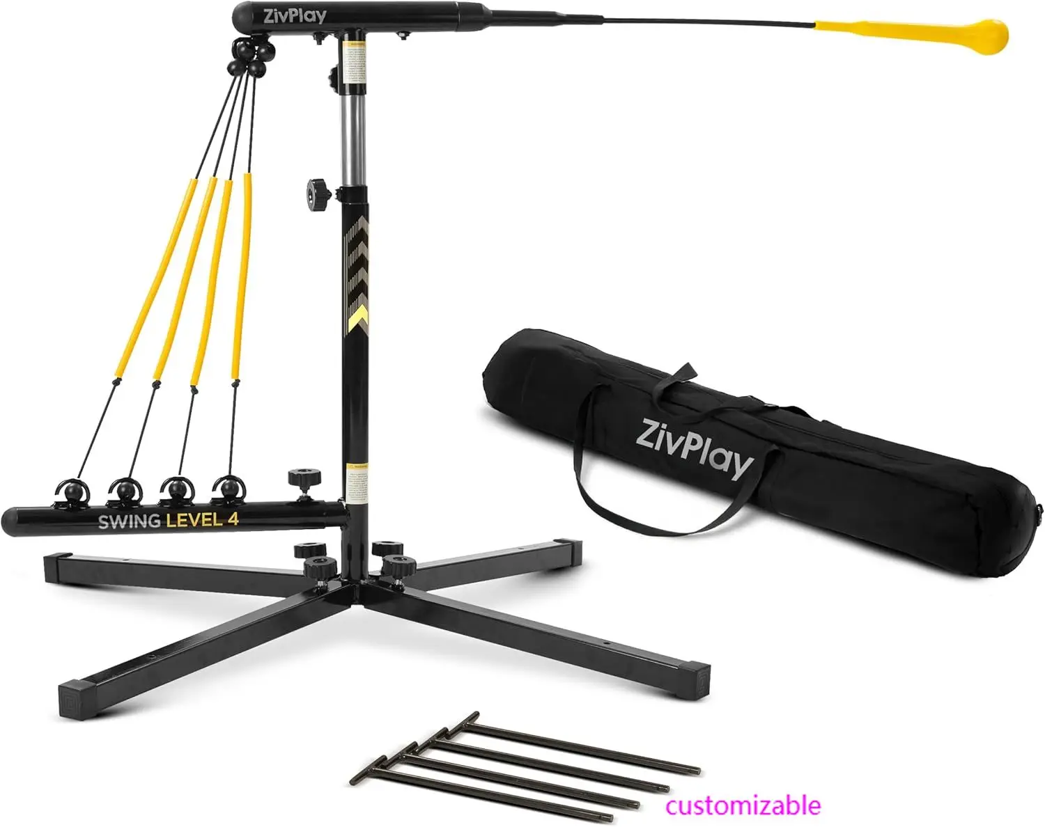 

Тренажер для ударов в бейсбол Тренажер для бейсбольных качелей Тренажер для софтбола и бейсбола для тренировки ватина с высотой