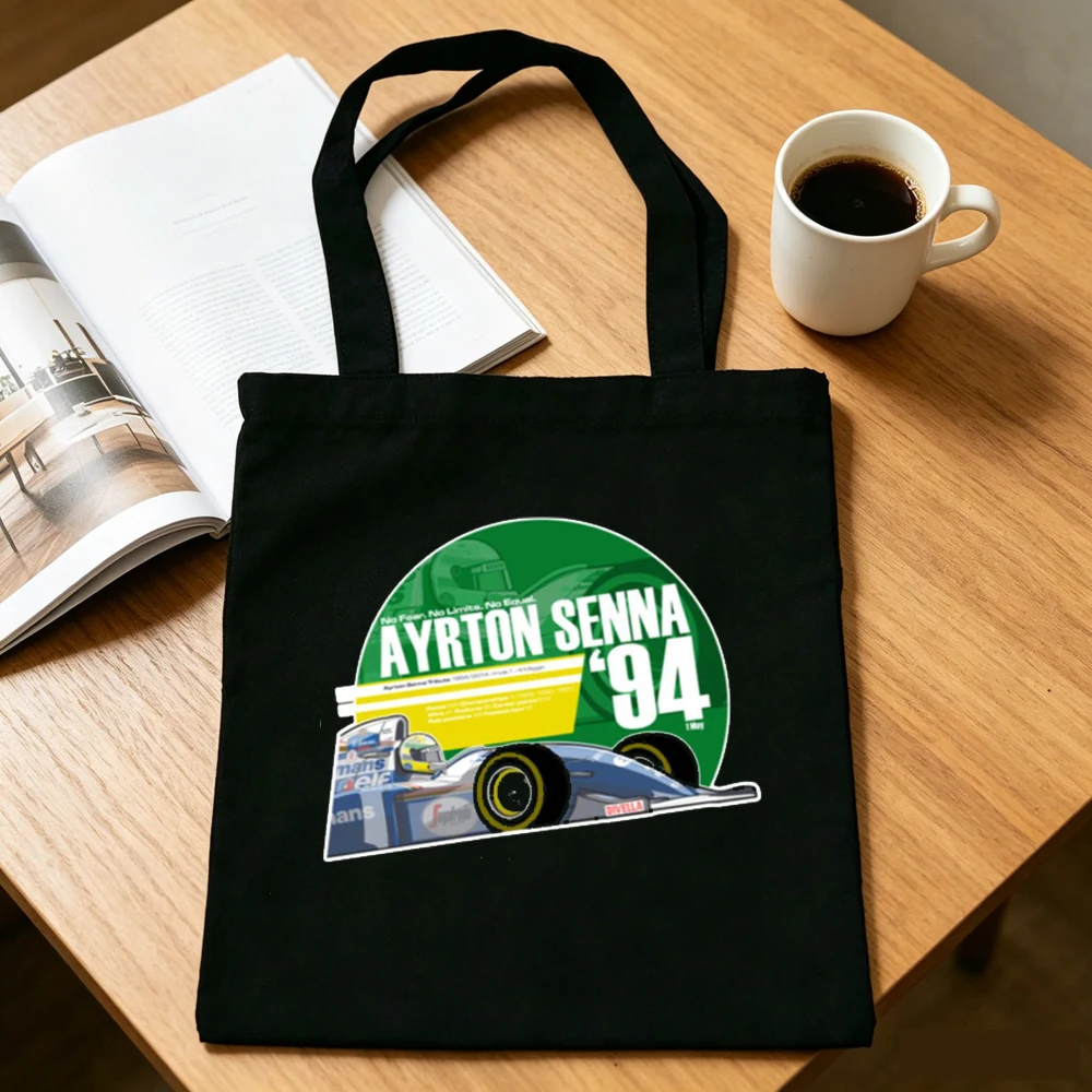sacola-de-compras-ayrton-senna-sacola-de-lona-reutilizavel-para-mulheres