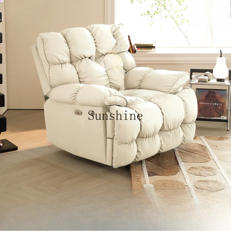 Multifunctional cloud sofa single electric reclining leisure chair rotating cat scratching skin  FT