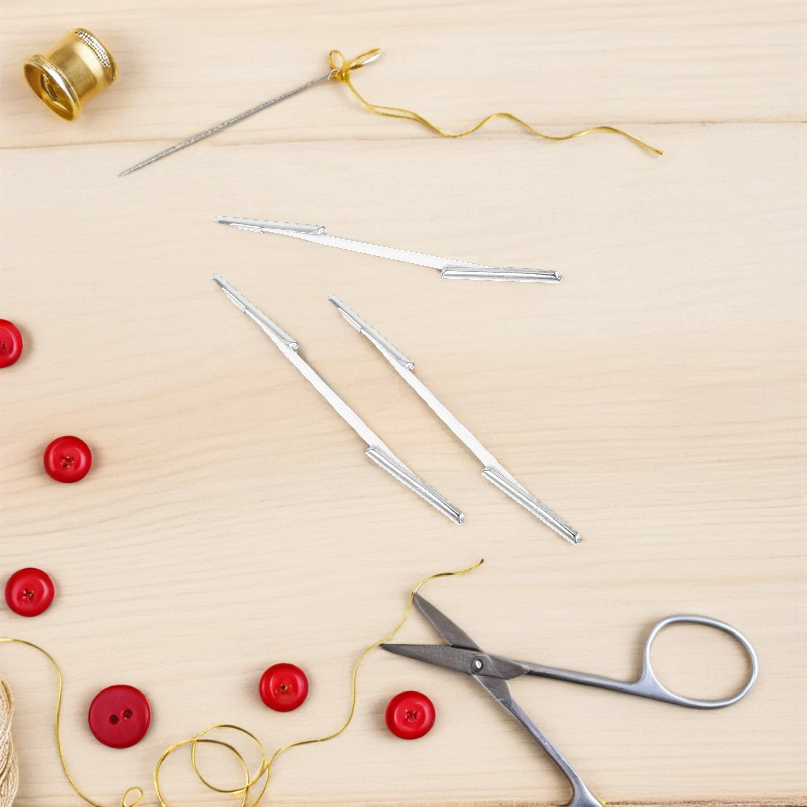 100pcs Barbed Elastic Bands Metal Ends Stretch Cord Sewing Crafts Book Binding Adjustable Soft Rope Hat Fixing Diy Projects