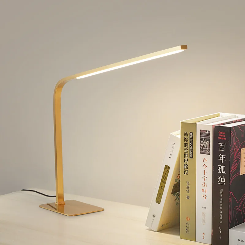 Modern Brass Floor Light Table Reading Minimalist Lamp 3 Changeable Gold Black For Bedroom Bedside Desk Dropshipping