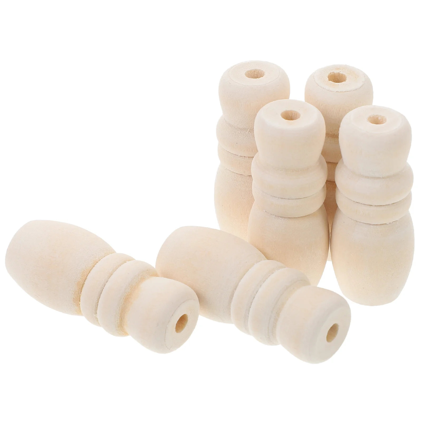 

6Pcs Wood Blind Pull Knobs Cord Drops for Curtains Indoor Outdoor Decorative Tassels Window Shade Accessories Pull Cord Ends