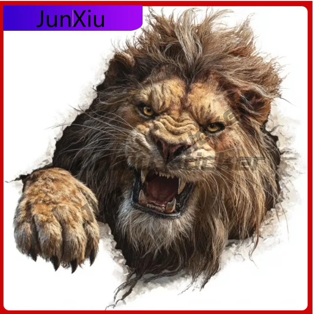 

3D Roaring Lion Peeking Aesthetic Car Laptop Window Bumper Waterproof Vinyl Decal Accessory Unique Aesthetic Funny Funny