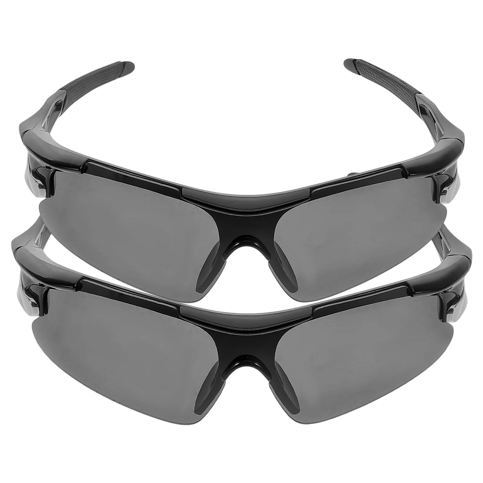 

2Pcs Outdoor Sports Sunglasses Cycling Mountain Biking Windproof Uv Protection Mens Sunglasses for Running Fishing Sports