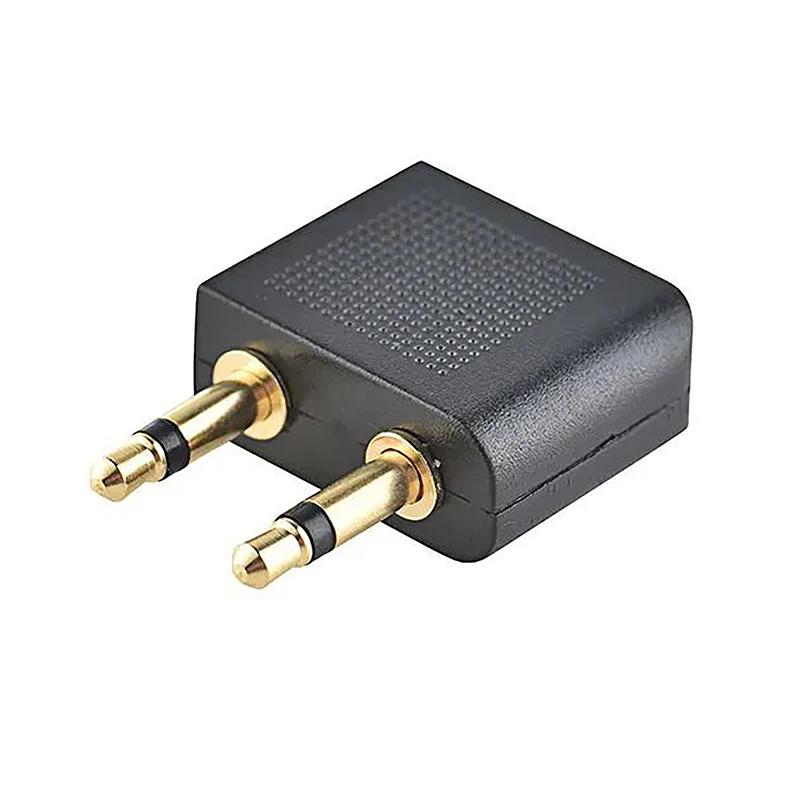 Headphones Adapter Airplane Airline Travel Headphone Jack Audio Adapter Converter Plug 3.5mm Jack Headset Connector