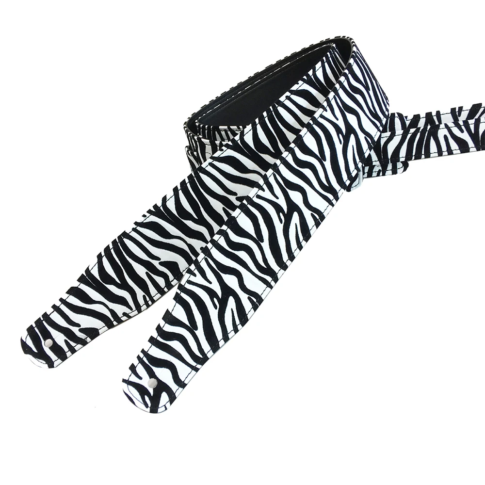 Zebra Pattern Guitar Strap Electric Guitar Acoustic Guitar Adjustable Strap Musical Instrument Accessories