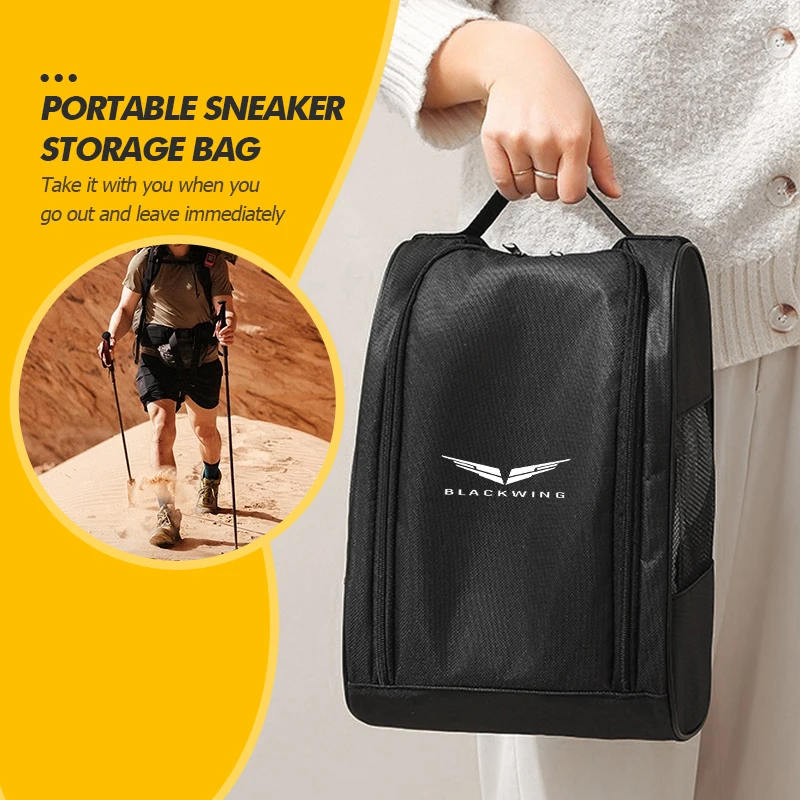Bolsa de almacenamiento para coche, bolsa de viaje para zapatos, organizador de zapatillas para Cadillac XTS CT4 CT5-V CT6 BLS EXT SLR SLS XLR Seville