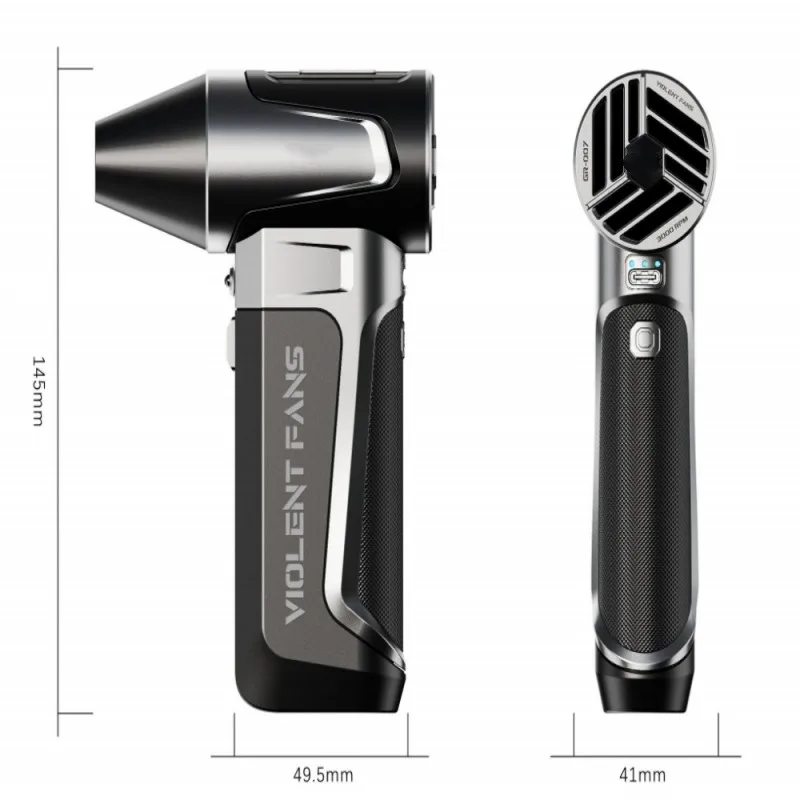 160,000RPM Air Blower Turbo Jet Fan Electric Power Display Handheld Mini Dust Cleaner High Speed Duster Gun Cleaning Tool