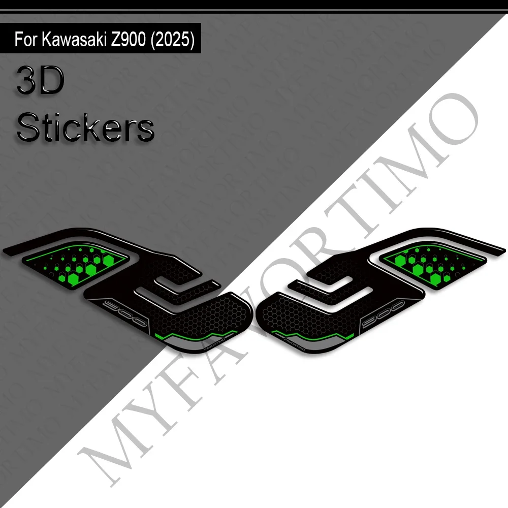 Voor Kawasaki Z900 Z900SE Motorfiets Tank Pad Gas Stookolie Cap Protector Kit Kuip Spatbord Covers Stickers Decals 2025 2026