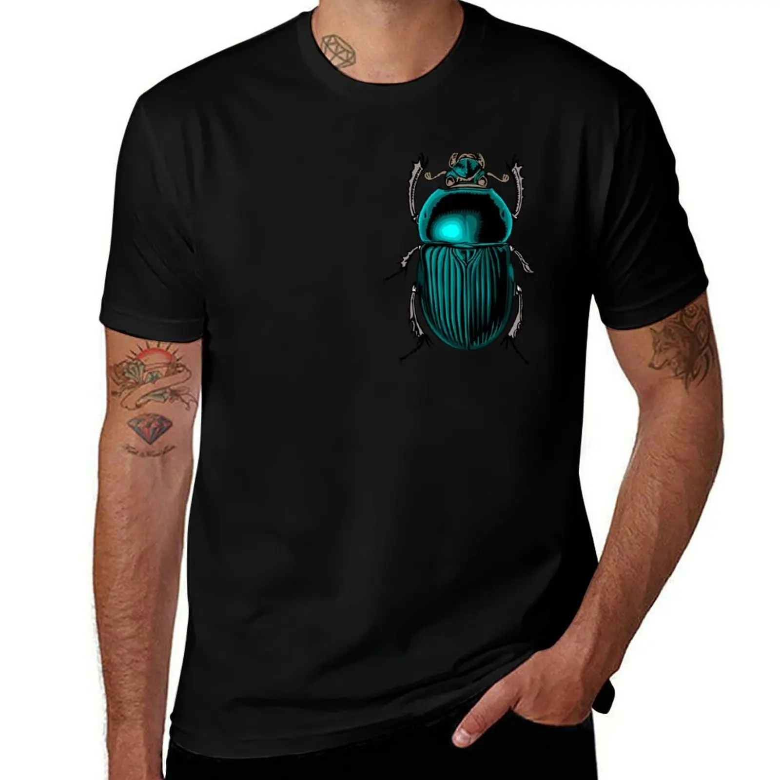 Blue rose beatle T-Shirt Large Size Loose Casual Tee T-Shirt