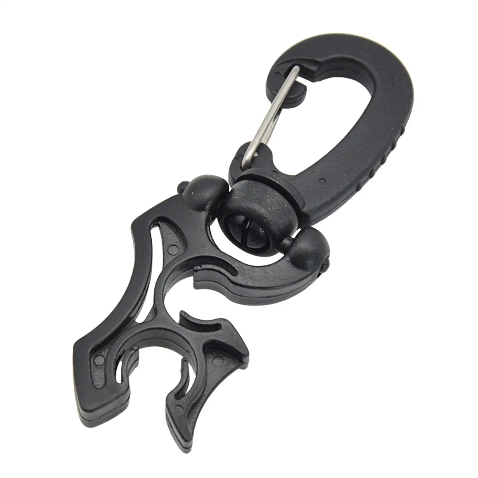 Scuba Clips Carabiner Scuba Hose Holder Clip 360 Degree Rotation Convenient twin