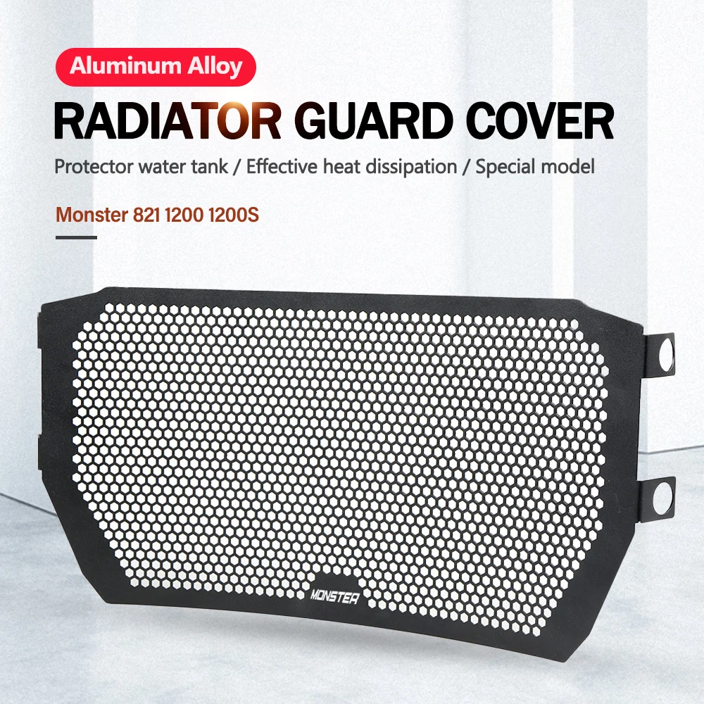 

Radiator Guard Cover For DUCATI MONSTER 821 2014-2021 ，MONSTER 1200S 2014-2021，MONSTER 1200 2014-2022 Motorcycle Radiator Guard