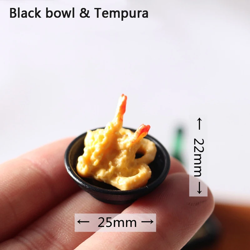 Dollhouse Miniature Food Japanese Sushi Fish Ball Tempura Bento Doll Kitchen Toy view 4
