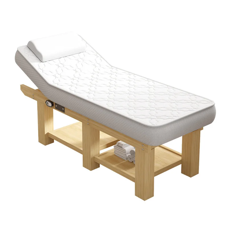 Electric beauty bed, latex therapy bed, solid wood massage bed exclusively for beauty salons, wellness centers, traditional Chin