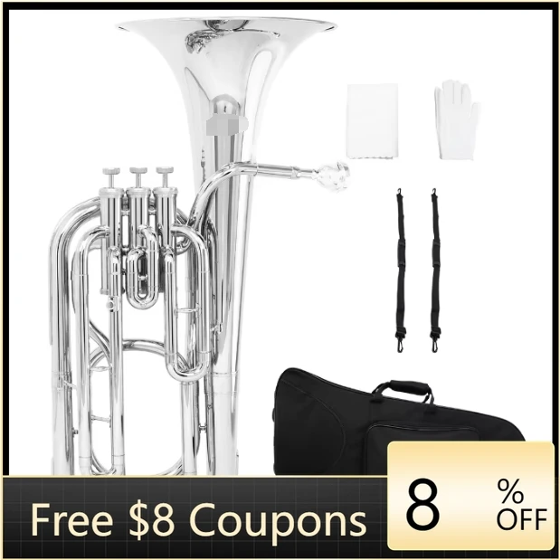 

STLF Nickel Plated Three Vertical Keys Tenor Bb Keys Brass Body Wind Belt Tenor Holding Speaker Three Keys Large