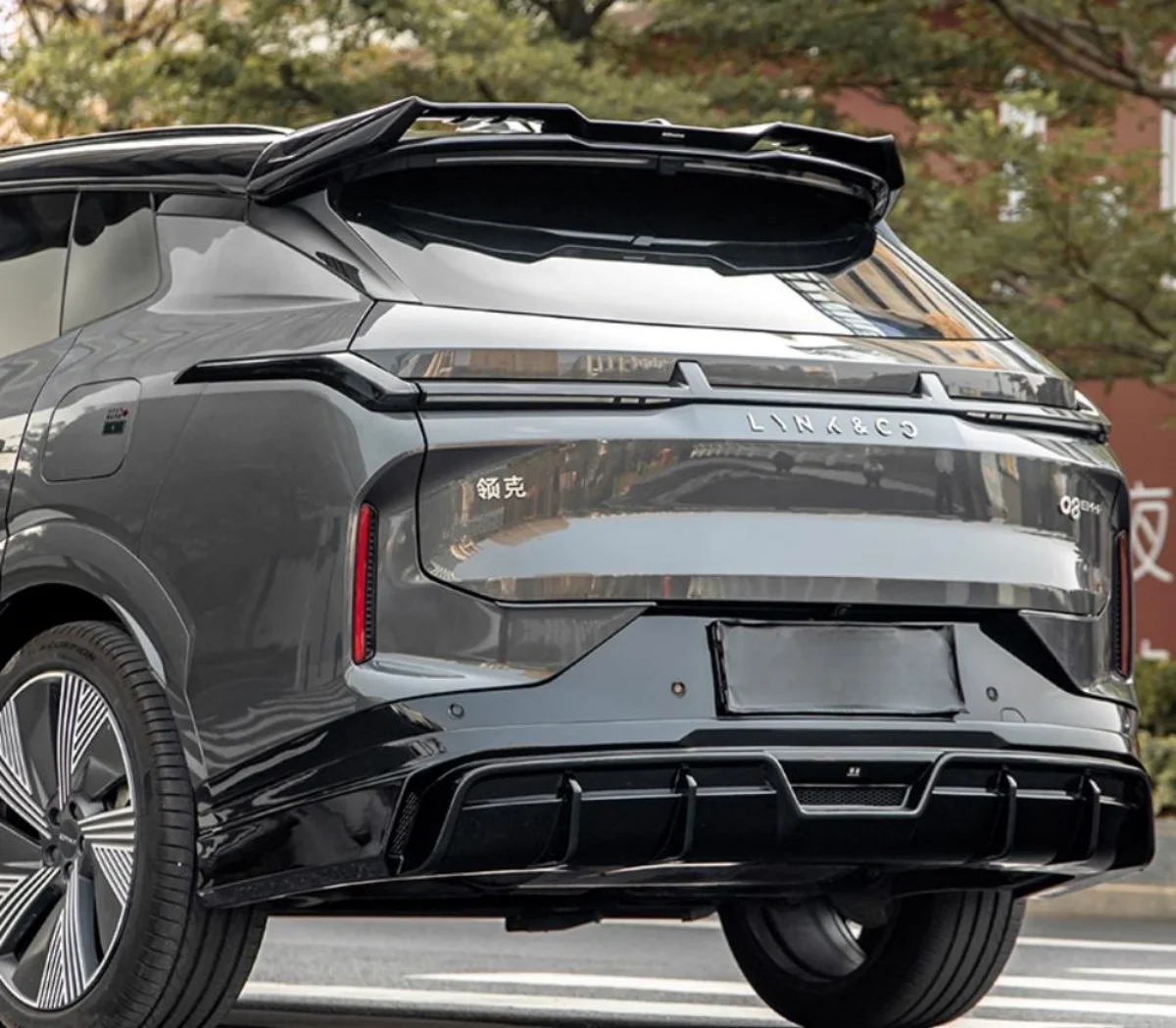

For Lynk&Co 08 EM-P 2023 2024 2025 Rear Roof Trunk Lid Car Spoiler Tail Wings ABS Plastic Tuning Car Accessories