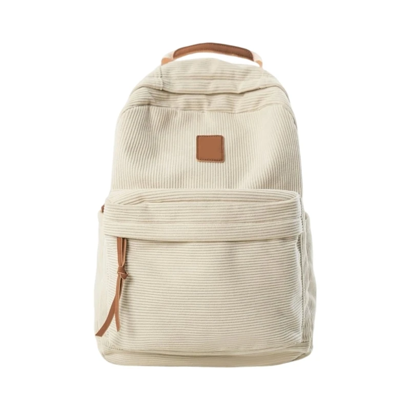 X7XC Fashionable Backpacks Practical Wear Resistant Corduroy Practical Compartment Design Suitable for Professionals