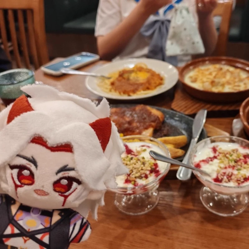 

10cm Anime Game Genshin Impact Shenhe Yoimiya Kawaii Cosplay Soft Cotton Doll Starfish Body Cartoon Mini Toy Figures Fans Gifts