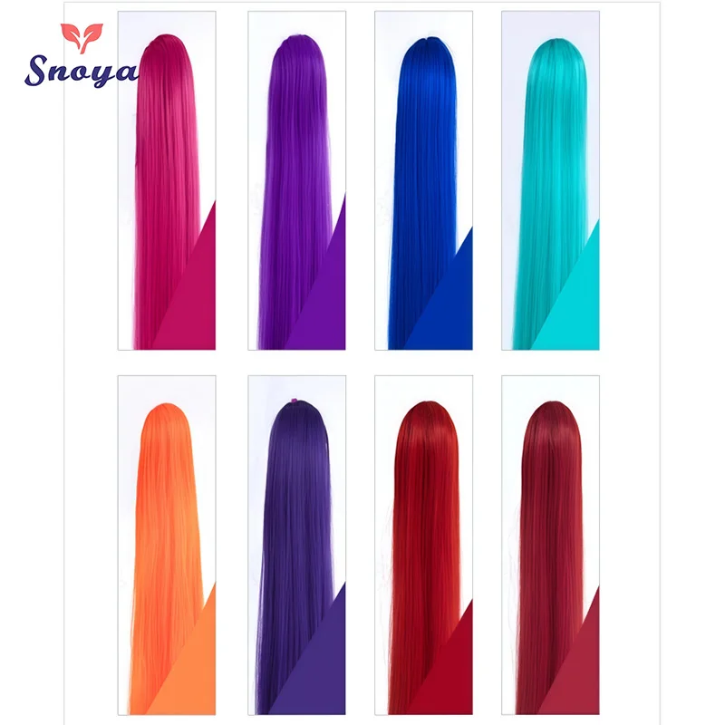سنويا 60 سنتيمتر/30 سنتيمتر الاصطناعية متعددة الاستخدامات طويلة مستقيم مخلب كليب ذيل حصان ملحقات لتصميم الزي القديم الأحمر الأرجواني الوردي الأزرق #5
