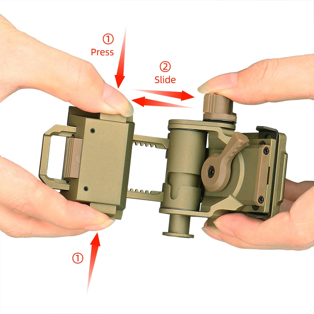 L4G24 Night vision goggles adapter stent skip Rhino NVG arms mount for Mounting Helmet CNC Fast OPS PJ MH BJ GZ24-0049