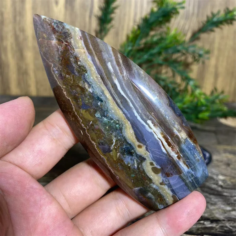 Natural Crystal Ocean Jasper Free Form Stone Quartz Reiki High Quality Beauty Healing Minerals Spiritual Home Decoration
