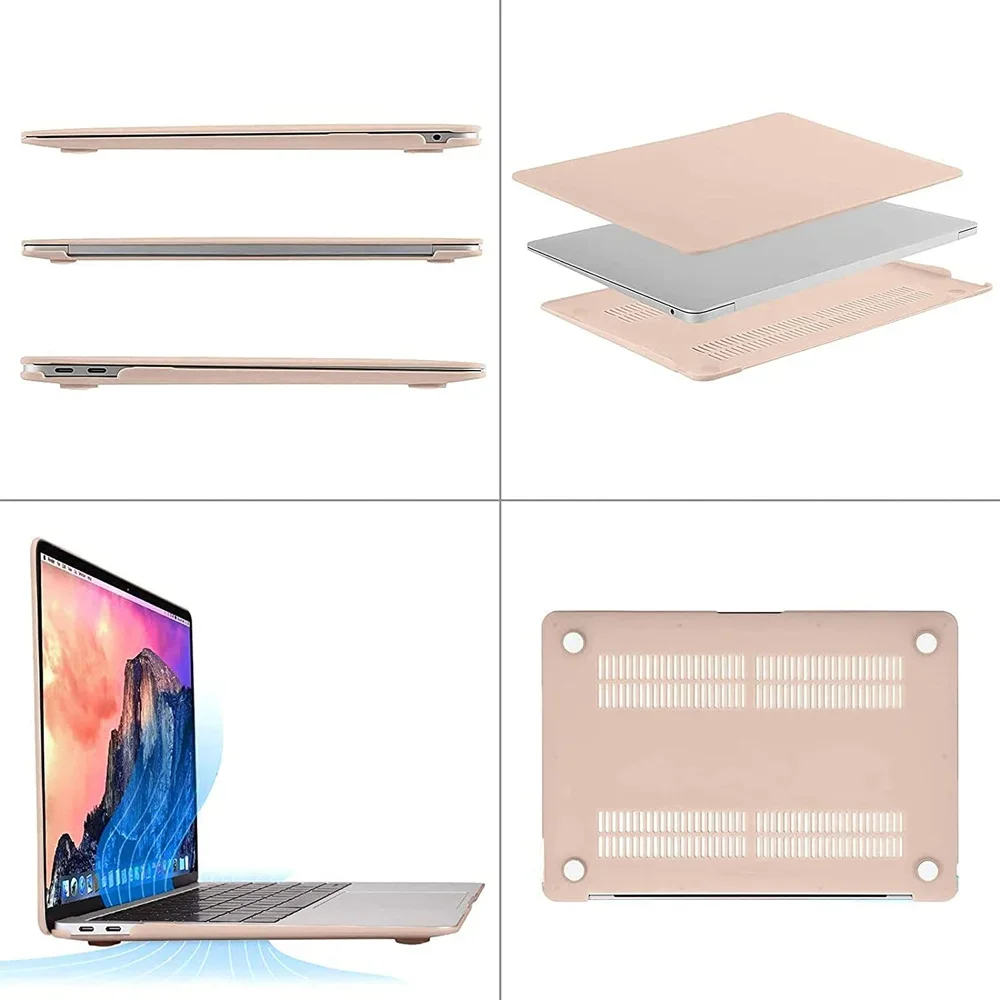Etui na laptopa do MacBook Air 13 A2337 M1 2020 Pro 13 14 A2338 A2289 A2251 A2442 Pokrowiec na MacBook Air 13 A2179 A1932 A1466 — zdjęcie produktu 4