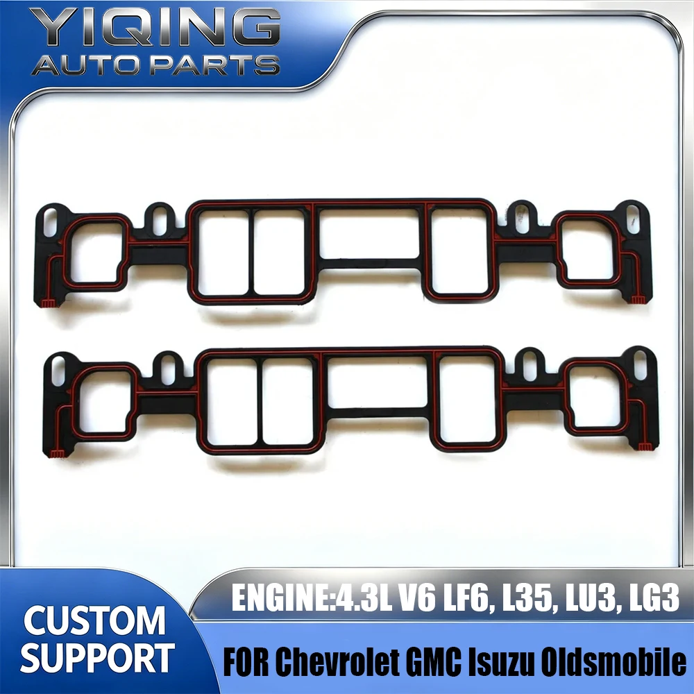 Intake Manifold Gasket Kit MS95817 For Chevrolet GMC Isuzu Oldsmobile 4.3L V6 Vortec Gas Fit Safari Sonoma Blazer Jimmy 96–06