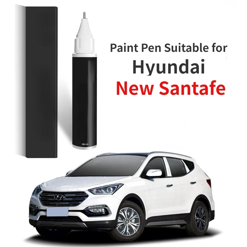 Stylo de peinture adapté pour Hyundai, fixateur de peinture Santafe, cristal, blanc, fantôme, noir, fournitures de voiture Santa Fe, tout nouveau, accessoires