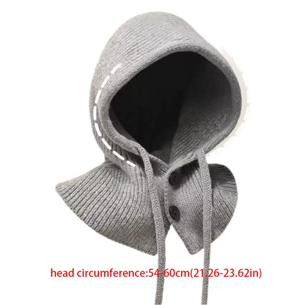 Cute Pullover Hat Balaclava Hat Beanie Simple Ear Protection Hat Thickened Winter Cap Outdoor