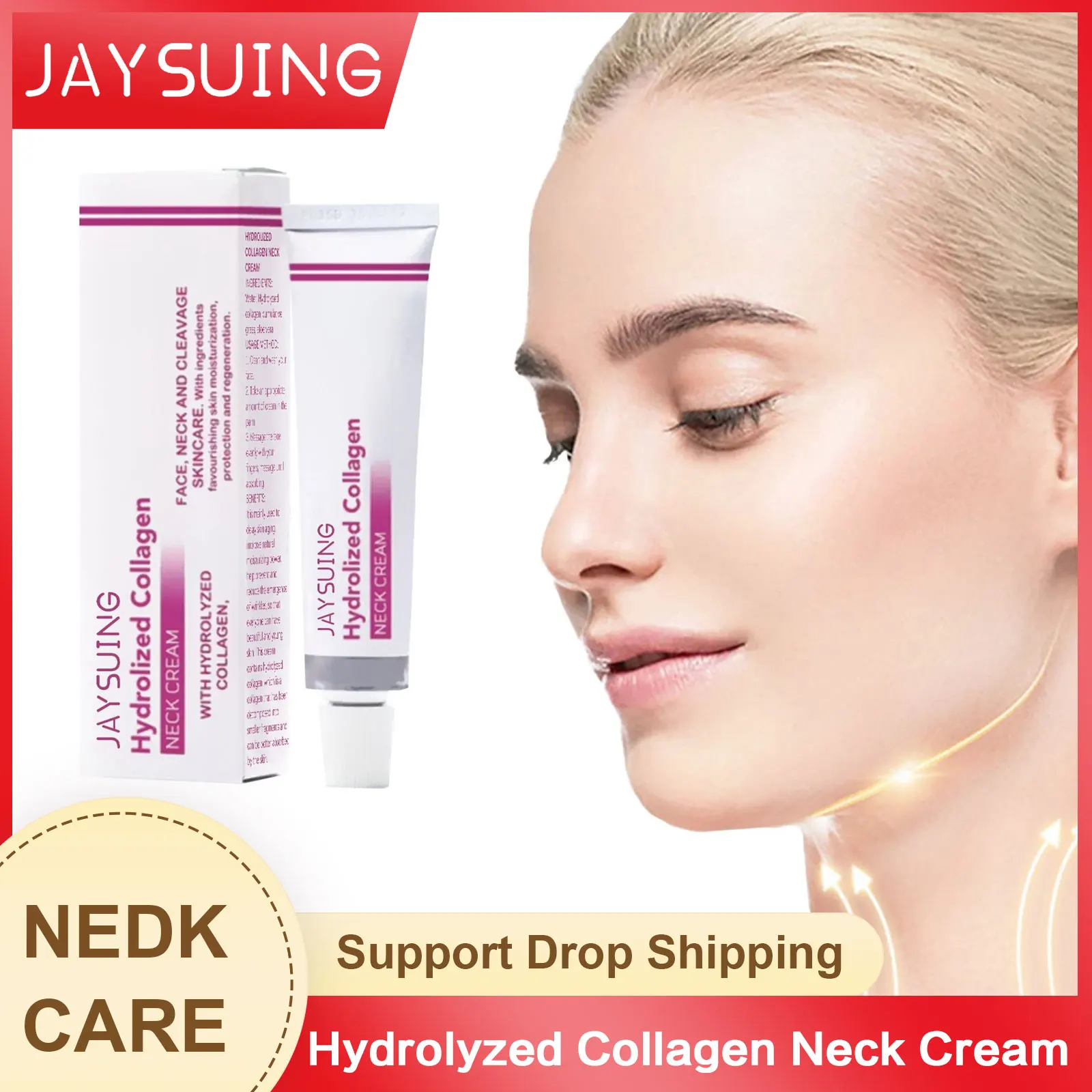 

Neck Cream Anti W-rinkle Tightening Fade Neck Fine Lines Lifting Double Chin Firming Nourish Moisturize Neck Rejuvenation Cream