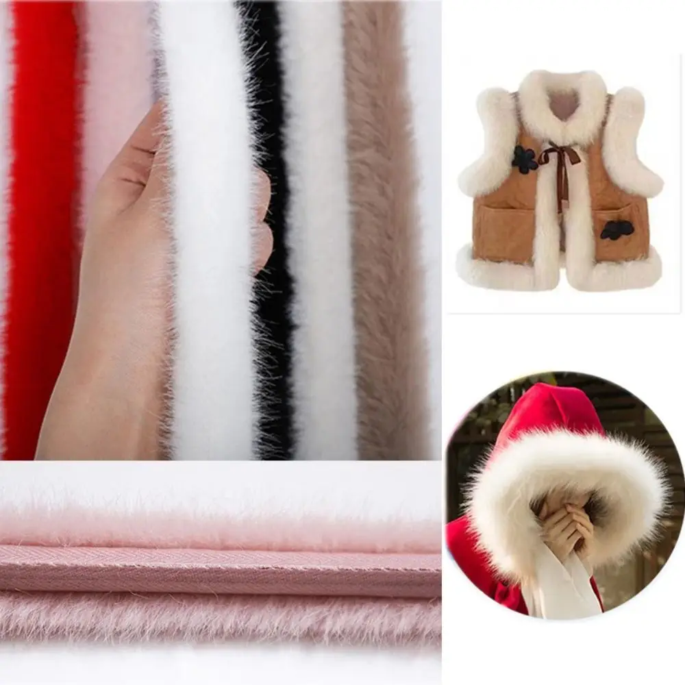 

1M Faux Fur Ribbon Tape Cuff Strip Handmade Wool Tops Fluffy Trim Stage Costume DIY Apparel Sewing