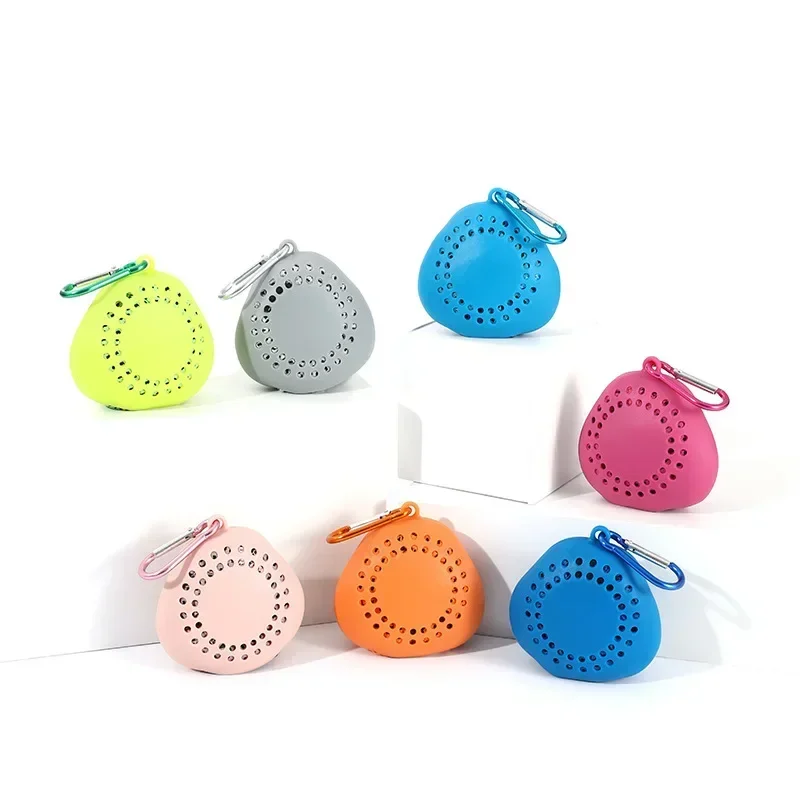 11.8*23.6inch With Silicone Case Quick Drying Towel Pocket Super Absorbent Sports Towel Solid Color Portable Microfiber Towel