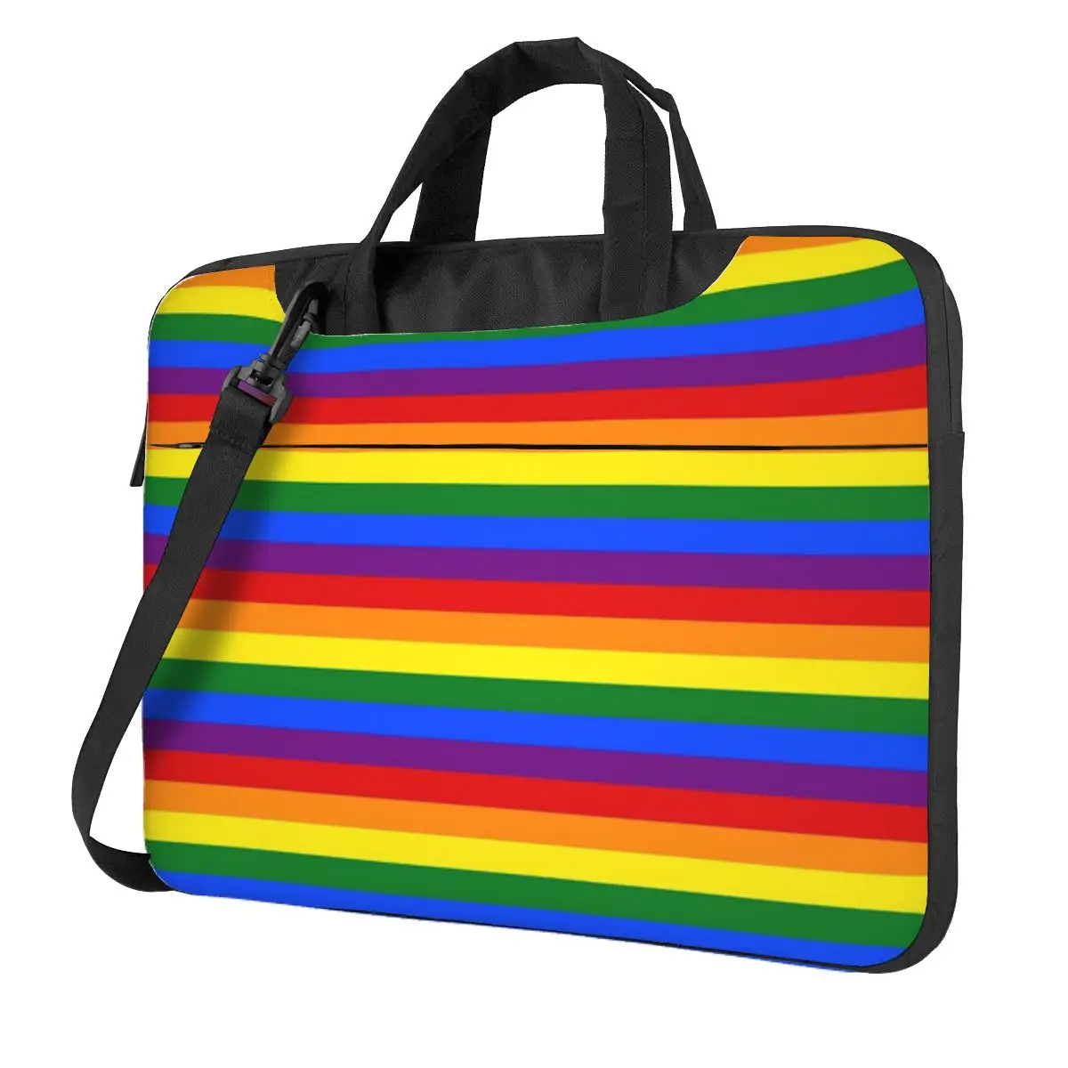 

Rainbow Pride Flag Crossbody Laptop Bag Case Computer Bag Resistant Protective Notebook Pouch for Macbook Pro Lenovo