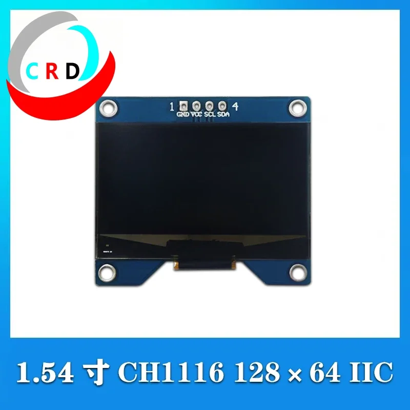 Changruida 1.54 inch OLED LCD screen 128x64 serial screen CH1116G small screen 4-pin module IIC lcd arduino display esp32