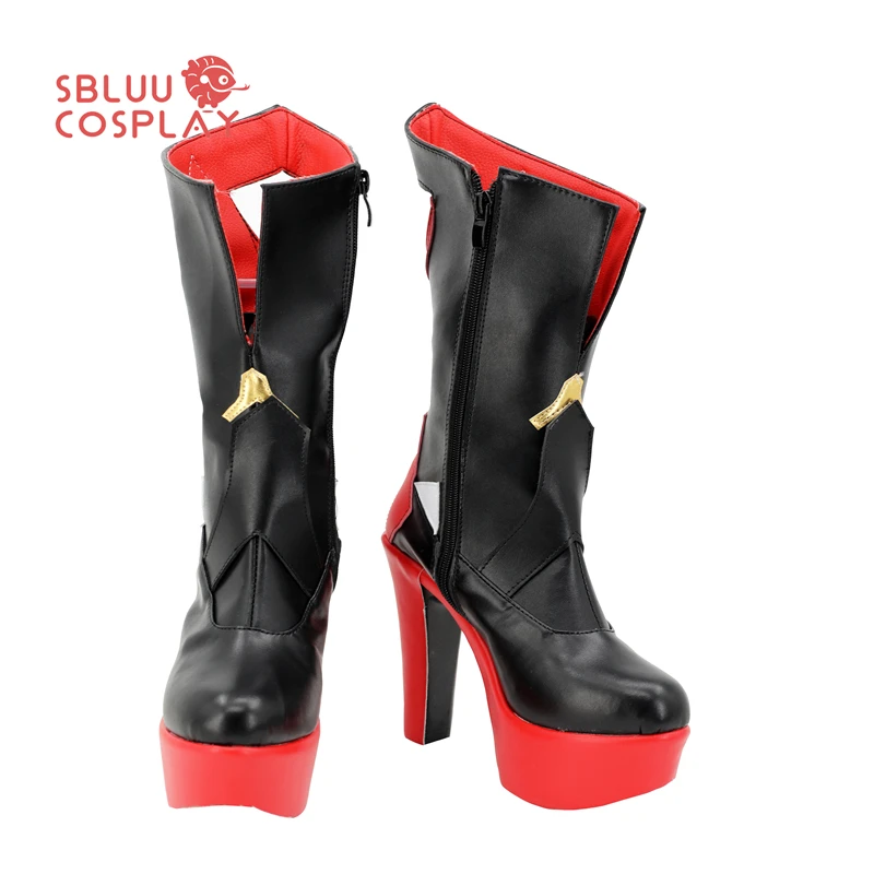 SBluuCosplay Honkai Impact 3 Herrscher of Thunder, zapatos de Cosplay, botas hechas a medida para fiesta de Halloween