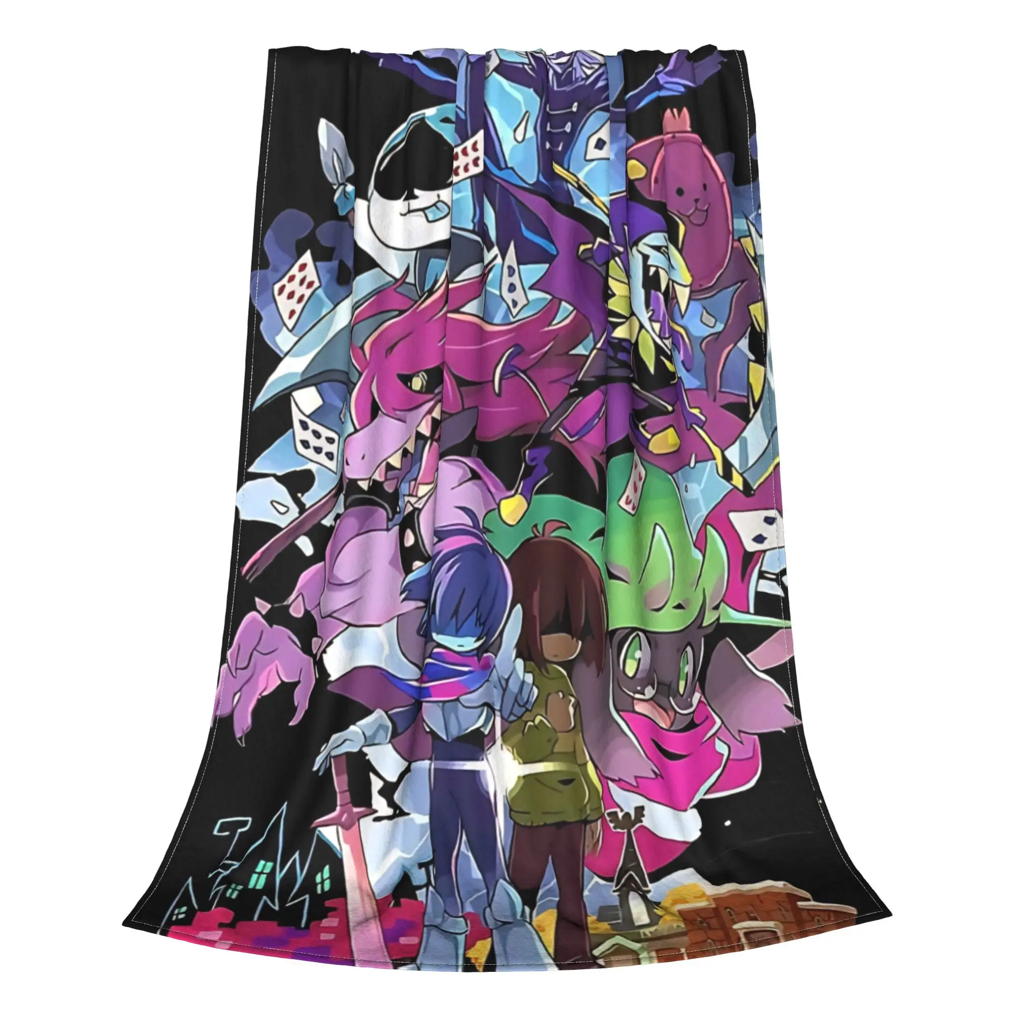 1PC Dark Fantasy RPG Character Deltarune Home Room Decorations Winter Blankets For Adults Bedding Home Interior Sofa Knee