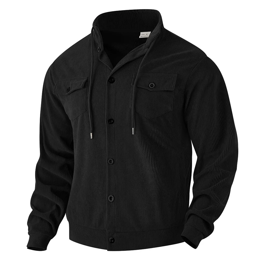 Autumn and Winter Jacket Men's Corduroy Lapel Jacket Retro Jacket