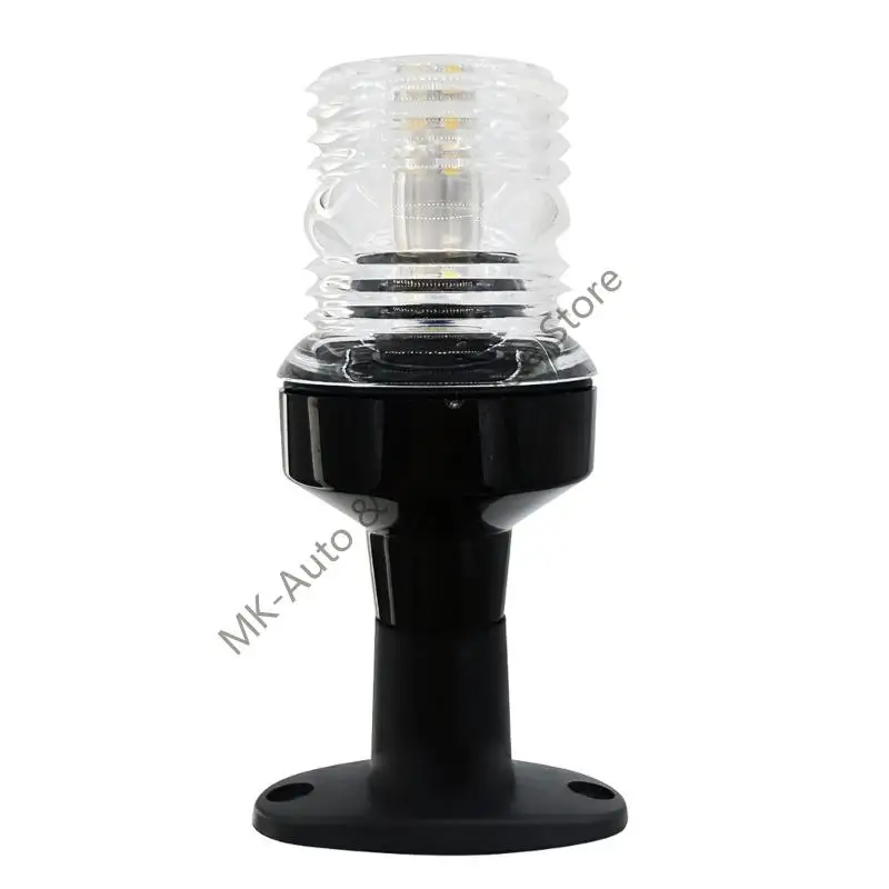 

F62F Энергосберегающий светодиодный навигационный фонарь на 360 градусов из белого пластика для кемпинговых лодок