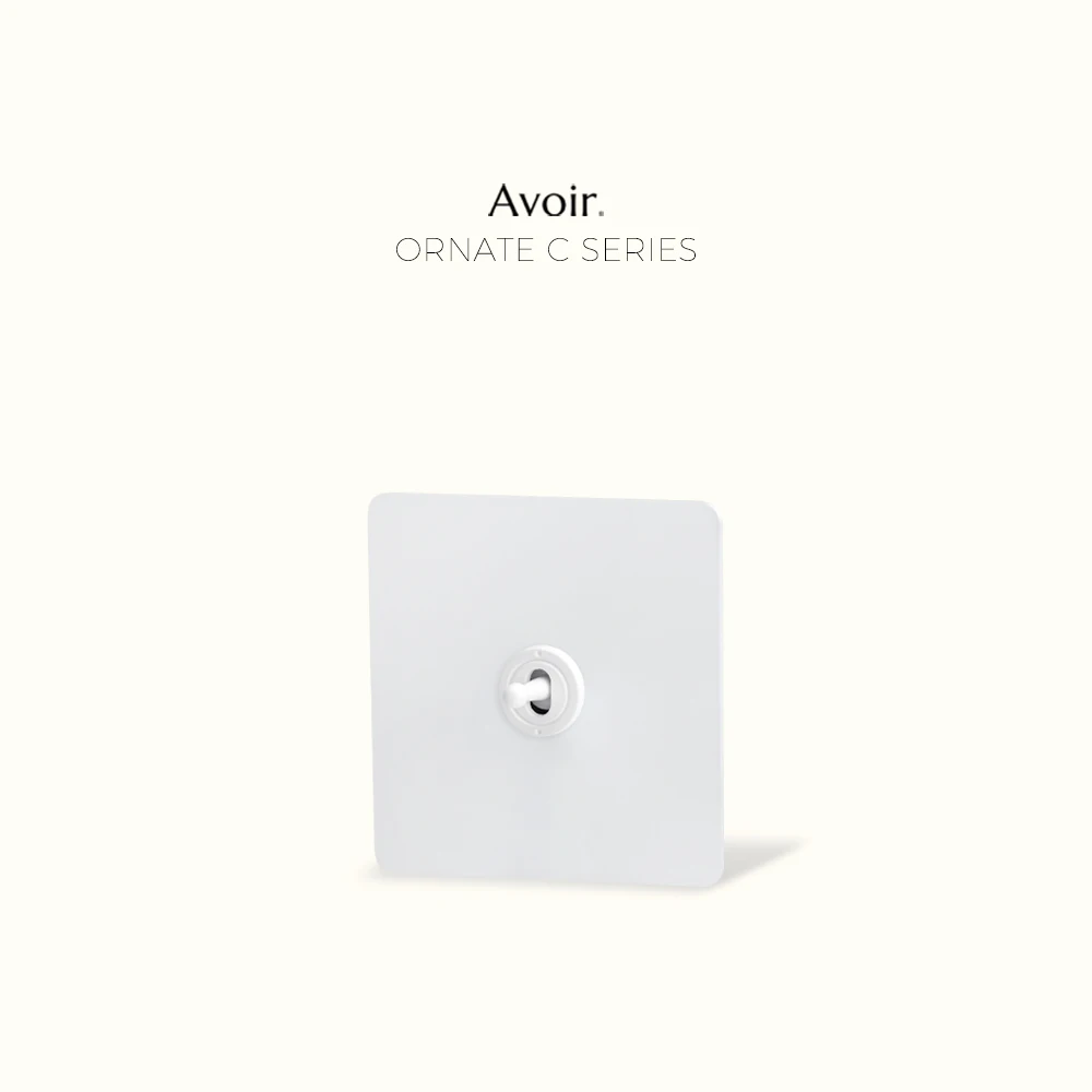 

Avoir Sockets And Switches White Toggle Switches With Plates Button Switch With Light Wall Switch 4 Gang Type C Home Decoration