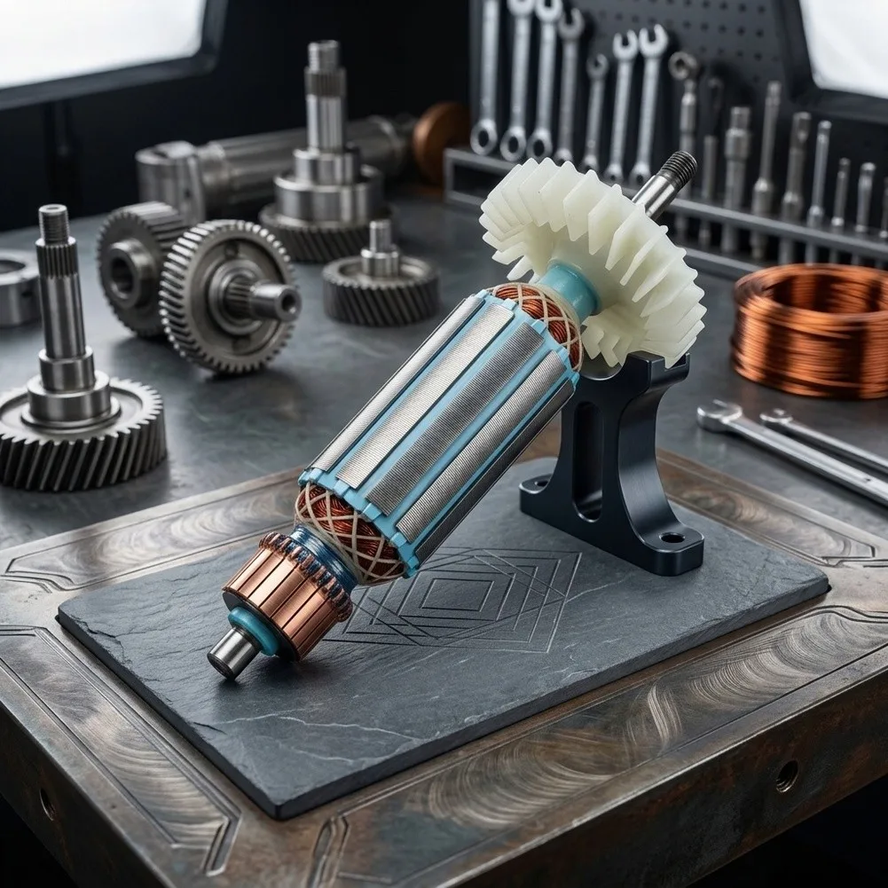 GWS700 Specific Rotor Replacement Alloy Core 710W Input for Power Gear Drive End Nylon Integration Smooth Power Transfer
