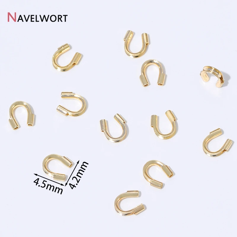 Gold Plated Brass Wire Guardian Protectors for Jewellery Making