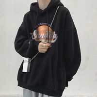 【 M-8XL 】Korean Harajuku Casual Versatile Hoodie for Men's Fashion Street Loose Oversized Long Sleeved Hoodie Jacket for Men